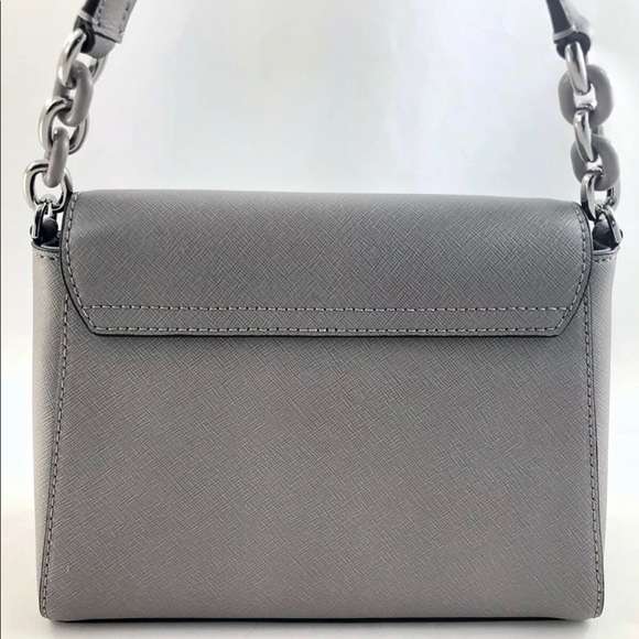 🌸🍃 Michael Kors Grey leather Sofia Crossbody Purse - Picture 5 of 8